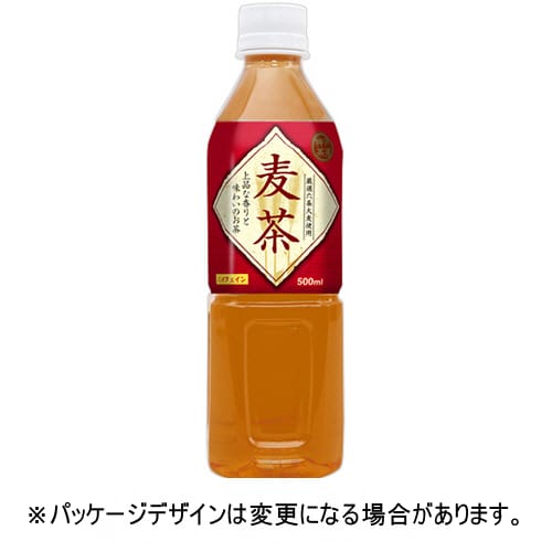 乐天商城 - 富永貿易　神戸茶房　麦茶　500mL　ペットボトル　1ケース（24本）【法人限定】【送料無料】