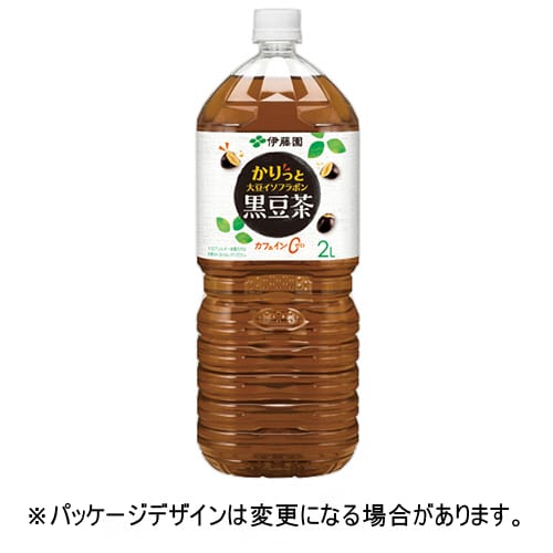 乐天商城 - 伊藤園　かりっと大豆イソフラボン　黒豆茶　2L　ペットボトル　1ケース（6本）【法人限定】【送料無料】
