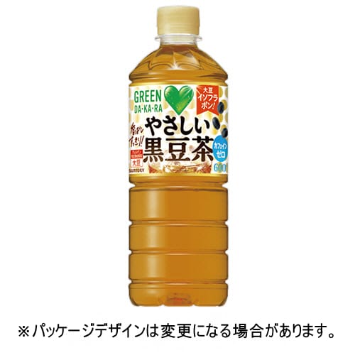 乐天商城 - サントリー　GREEN　DA・KA・RA　やさしい黒豆茶　600mL　ペットボトル　1セット（48本：24本×2ケース）【法人限定】【送料無料】