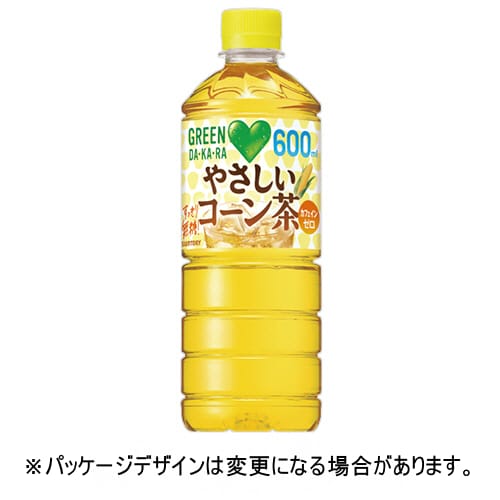 乐天商城 - サントリー　GREEN　DA・KA・RA　やさしいコーン茶　600mL　ペットボトル　1セット（48本：24本×2ケース）【法人限定】【送料無料】