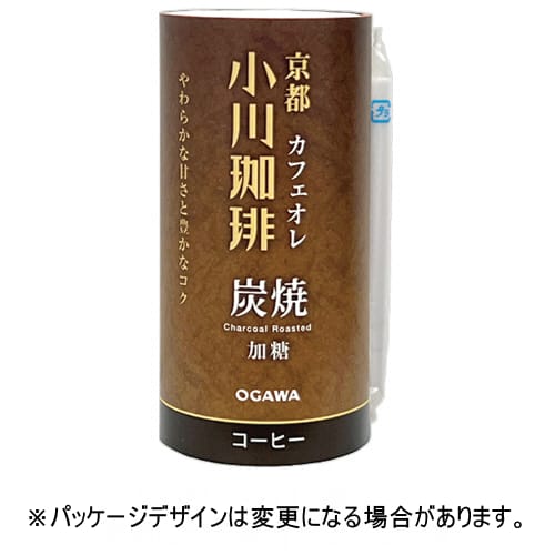 乐天商城 - 小川珈琲　京都　小川珈琲　炭焼珈琲カフェオレ　加糖　195g　カートカン　1ケース（15本）【法人限定】【送料無料】