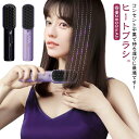 アイロン 旅行 ストレート ミニ 温度3段階調節 ストレートヘアアイロン ヘアアイロン 軽い USB充電式 ブラシ ヒートブラシ 160℃/180℃/200℃ マイナスイオン 軽量 ストレートアイロン ストレート ヘアアイロン 携帯用 収納ポーチ 持ち運び コードレス(2)