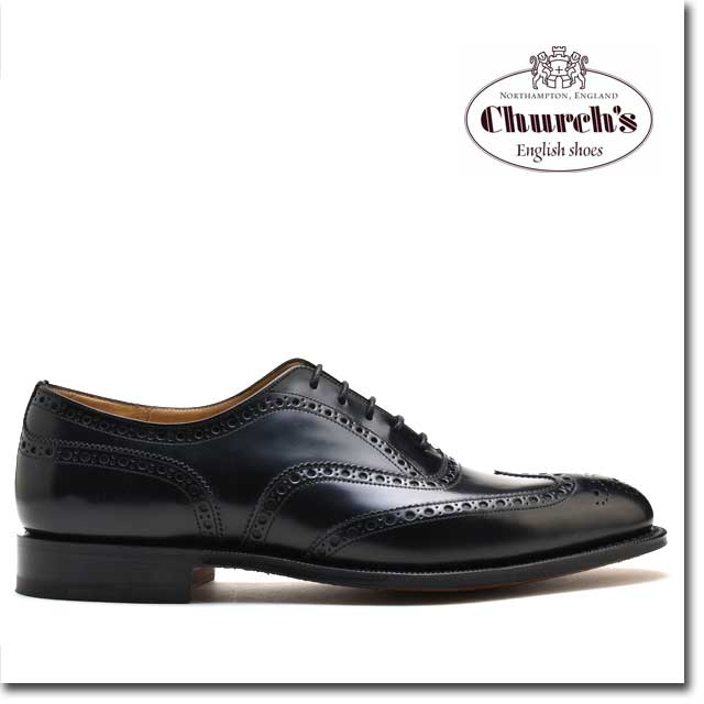 チャーチ 靴 チェットウィンド ブラック カーフ Church's CHETWYND BLACK 173 CALF 黒 メンズ ウィングチップ【送料無料】