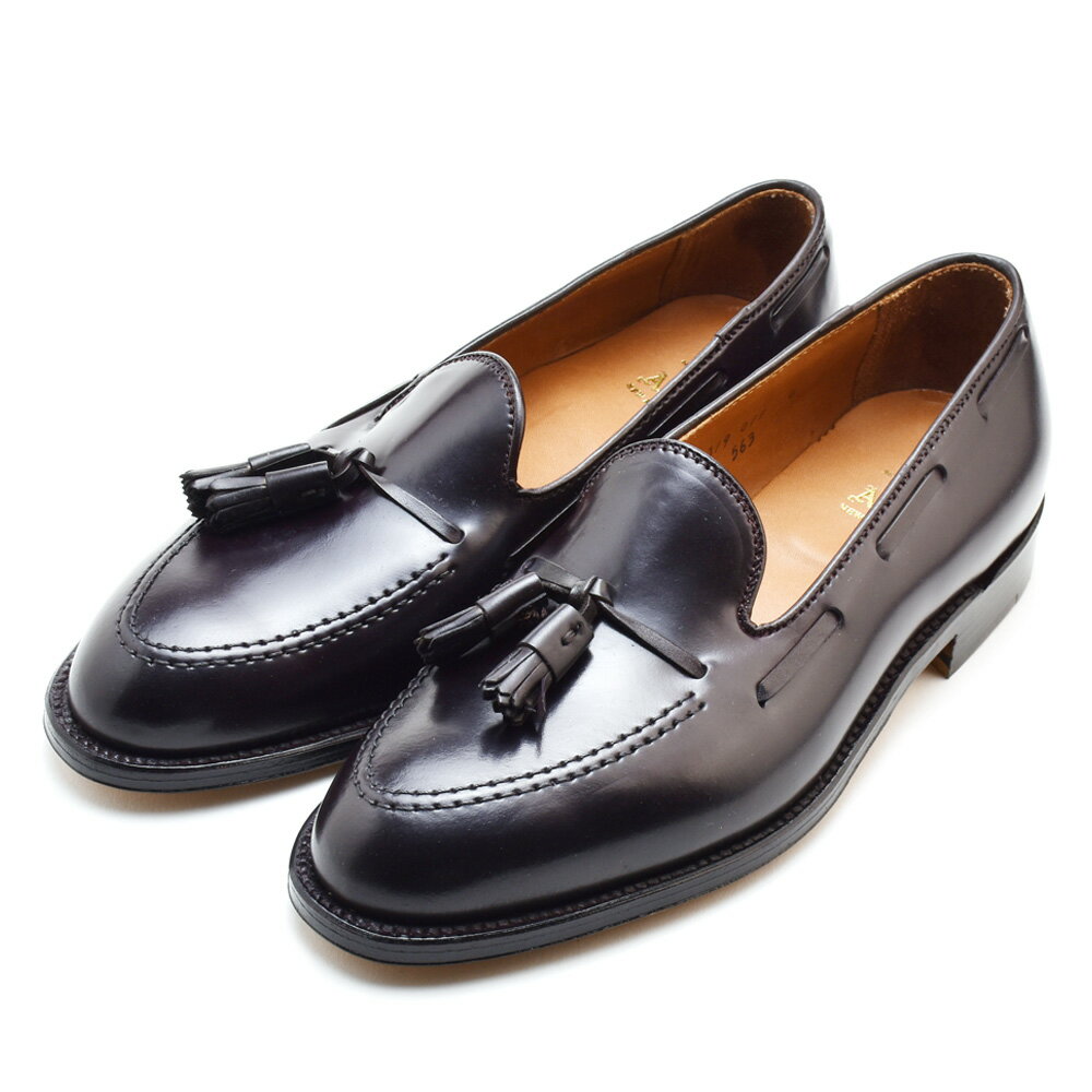 オールデン ALDEN 563 TASSEL MOCCASIN LOAFERS タッセル モカシン ローファー メンズ シェル コードバン ダーク バーガンディー SHELL CORDVAN DARK BURGUNDY ドレスシューズ【送料無料】