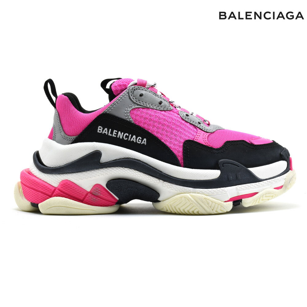 バレンシアガ トリプルS レディース スニーカー ローカット ダッドシューズ ダッドスニーカー ピンク BALENCIAGA 524039 W09OH/6470 TRIPLE S【送料無料】