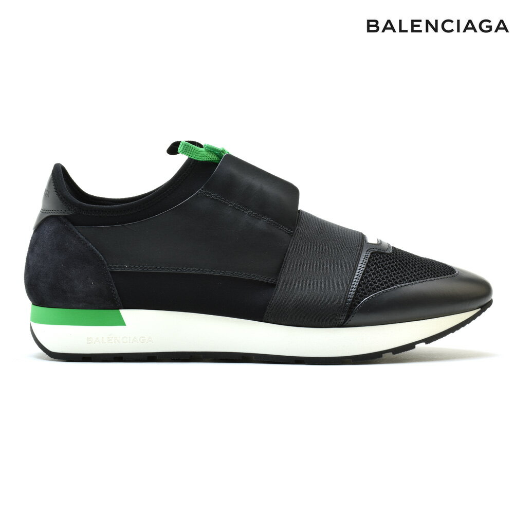 バレンシアガ レースランナー メンズ スニーカー ローカット ブラック 黒 BALENCIAGA 551634 W0YXS/1000 SNEAKER RACE RUNNER【送料無料】