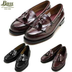 【4/25 0:00-23:59 エントリー＆楽天カードご利用でポイント4倍】G.H BASS LAYTON BLACK/ BURGUNDY/ 490161/490268G.H.BASS G.H.バス LAYTON レイトン ブラック/バーガンティ/ワイン ローファー 革靴 【送料無料】