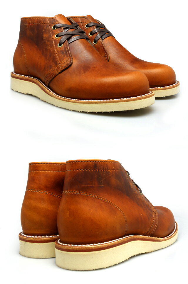 【9/5 0:00-23:59 エントリー＆楽天カード利用でポイント5倍】チペワ CHIPPEWA4025 TAN BURGUNDY E WIDTH RUGGED 4INCH CHUKKA BOOTS チャッカ ワーク ブーツ メンズ【送料無料】