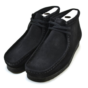 クラークス CLARKS ワラビーブーツ ブラック スエード 黒 CLARKS WALLABEE BOOT 26103669 BLACK SUEDE メンズ