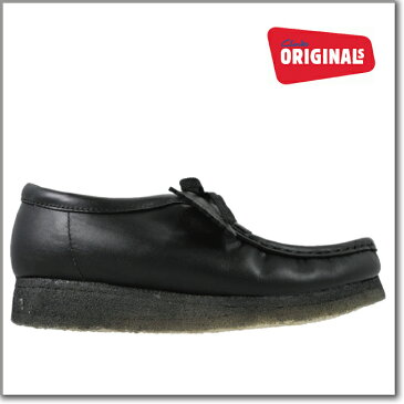 クラークス ワラビーロー ブーツ ブラック レザー 黒 CLARKS 26103756 WALLABEE LO BOOT BLACK メンズ