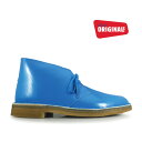 y4/25 0:00-23:59 Gg[yVJ[hpŃ|Cg4{zN[NX CLARKS 20352804 DESERT BOOT COBALT PATENT Y N[NX fU[g u[c Rog peg yz