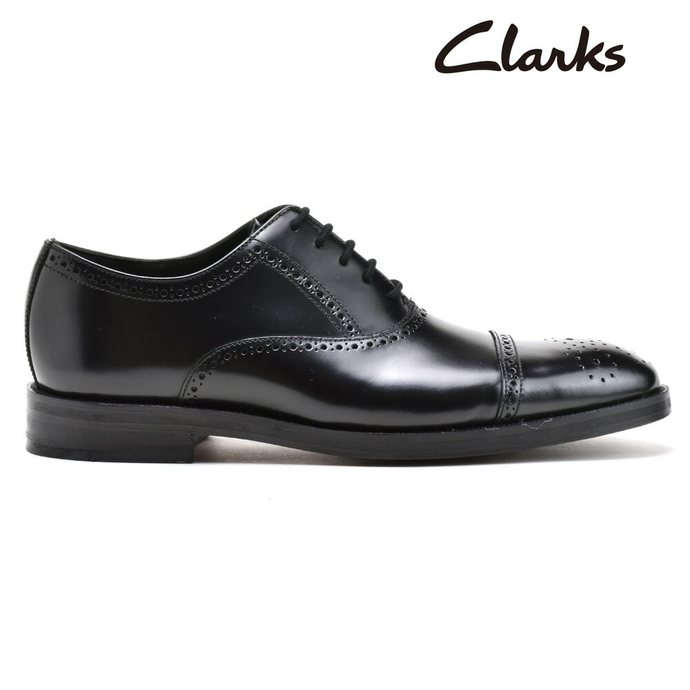 クラークス メンズ ビジネスシューズ オックスフォードシューズ ブラック 黒 ストレートチップ CLARKS OLIVER LIMIT