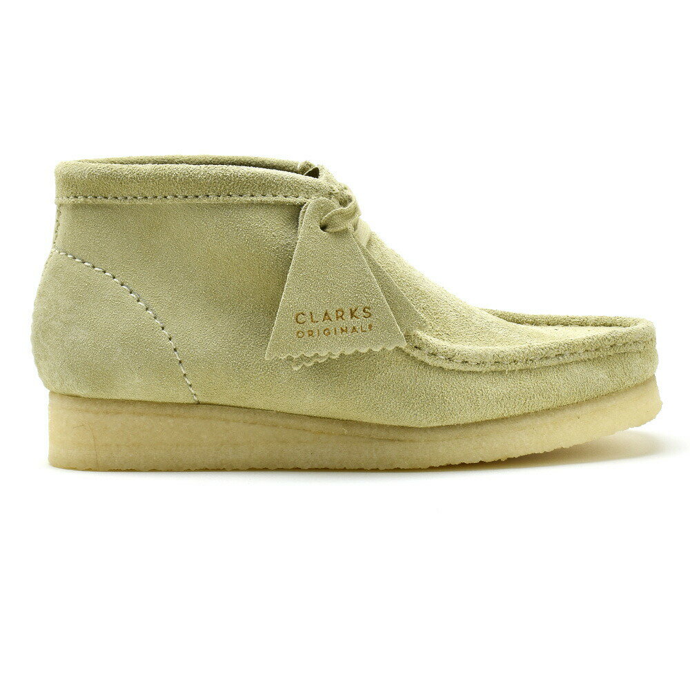 クラークス クラークス ワラビーブーツ レディース チャッカブーツ ショート丈 スエード モカシン メープル ベージュ Clarks Originals WALLABEE BOOTS【送料無料】