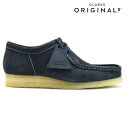 クラークス オリジナルス ワラビー メンズ ローカット モカシン シューズ インク スエード ネイビー系 CLARKS ORIGINALS WALLABEE【送料無料】 1