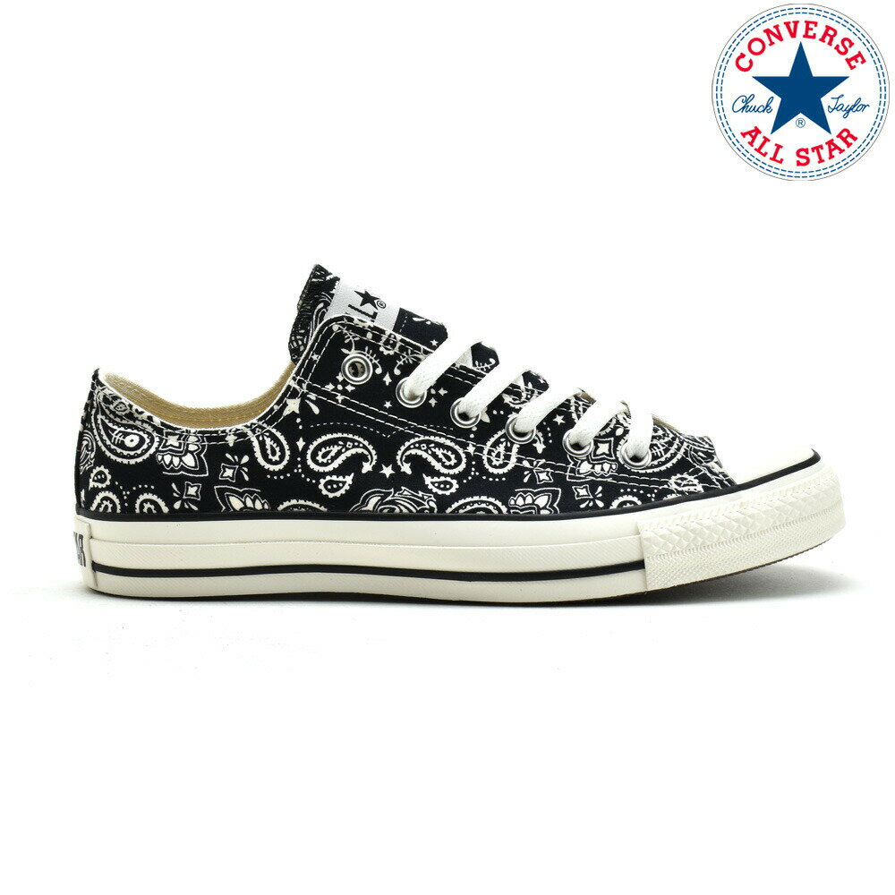 コンバース オールスター バンダナ OX メンズ ローカット スニーカー ブラック 黒 CONVERSE ALL STAR BANDANA OX