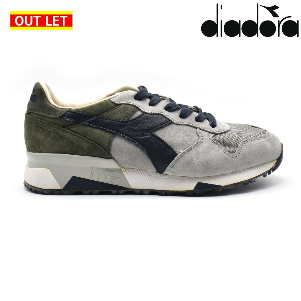 Rakuten - 【アウトレット】【返品・交換不可】【ソールに汚れ、ボンド染みあり】DIADORA ディアドラ heritage 75060 TRIDENT 90 NYL スニーカー メンズ 靴 シューズ サイズUK9【送料無料】