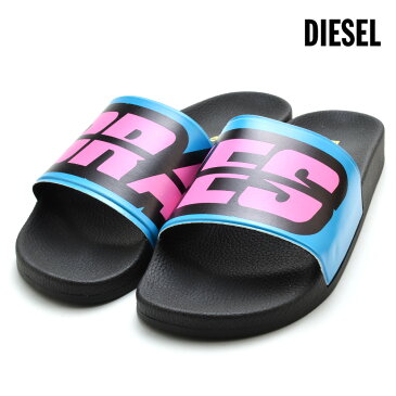【10/10 0:00-23:59 エントリー&楽天カード利用でポイント5倍】ディーゼル DIESEL Y01920/P2116 H7046 BEACH SANDAL スポーツサンダル シャワーサンダル ビーチサンダル ブラック 黒 メンズ【送料無料】