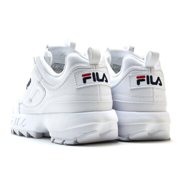 【アウトレット】【返品・交換不可】【左足履き口シミ汚れあり】フィラ FILA DISRUPTOR2 FS1HTB1071X WWT WHITE ディスラプター2 ダッドスニーカー ダッドシューズ ローカット スニーカー ホワイト 白 メンズ レディース【送料無料】