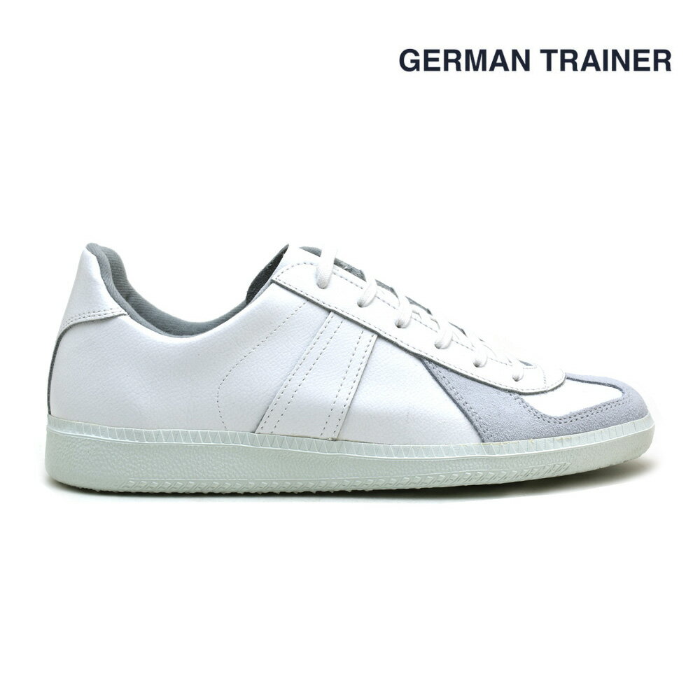 【5/30 23:59まで エントリー＆楽天カードご利用でポイント4倍】ジャーマントレーナー ホワイト 白 GERMAN TRAINER 1183 WHITE/WHITE ドイツ軍 トレーニングシューズ スニーカー 【送料無料】