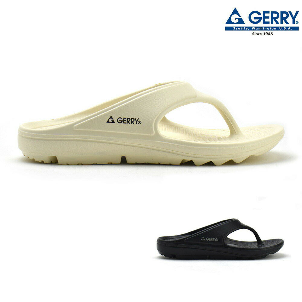 ジェリー サンダル メンズ リカバリーサンダル アウトドアサンダル ブラック アイボリー GR-7518【送料無料】