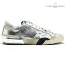 ゴールデングース スニーカー メンズ スーパースター レザー ダメージ加工 シルバー GOLDEN GOOSE DELUXE BRAND SUPER-STAR CLASSIC WITH SPUR