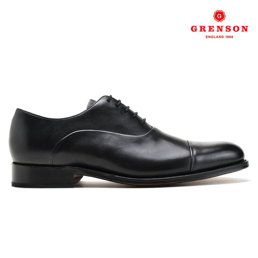 グレンソン GRENSON BERT BLACK CALF 111893 バート オックスフォード シューズ 革靴 紳士靴 レースアップシューズ ブラック 黒 メンズ