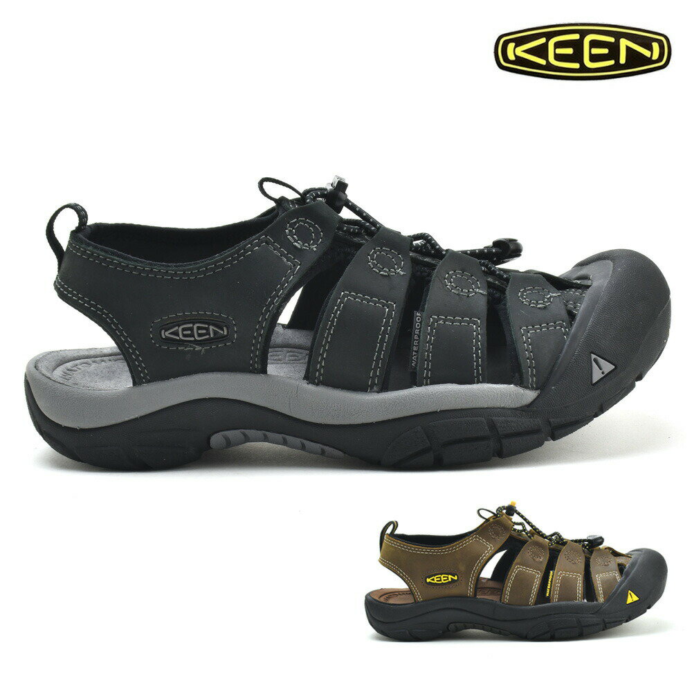【RakutenファッションTHEセール】キーン KEEN ニューポート メンズ サンダル スポーツサンダル アウトドア バイソン ブラック グレー NEWPORT【送料無料】