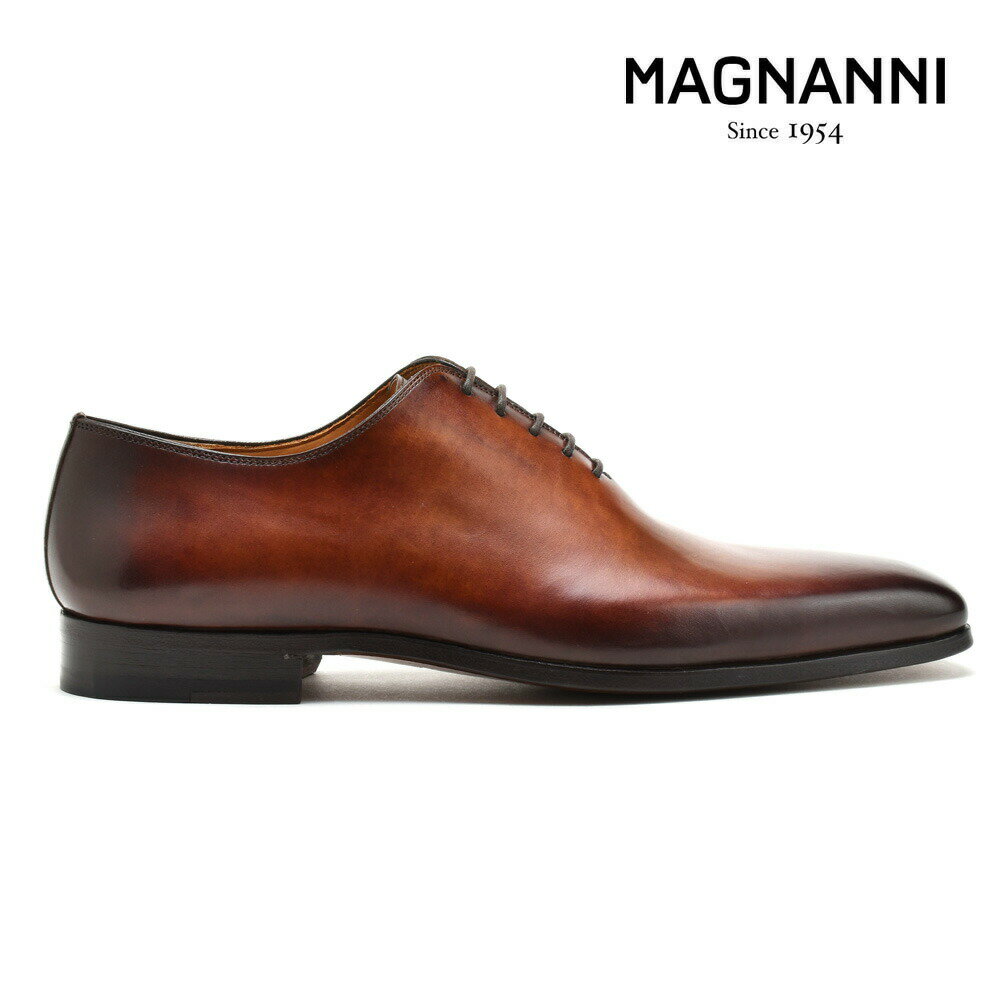 マグナーニ ドレスシューズ メンズ ビジネスシューズ プレーントゥ 内羽根式 革靴 コニャック MAGNANNI【送料無料】