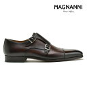 マグナーニ ドレスシューズ メンズ ビジネスシューズ ダブルモンク 革靴 ダークブラウン MAGNANNI CAOBA【送料無料】