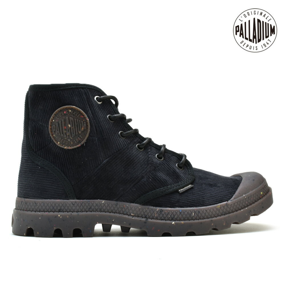 パラディウム メンズ スニーカー パンパ ハイ コード ブラック 黒 PALLADIUM PAMPA HI CORD BLACK 05976-010