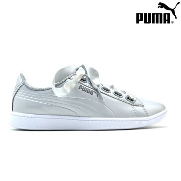 プーマ PUMA VIKKY RIBBON P 36641703 GRAY VIOLET ビッキー リボン P スニーカー ローカット カジュアルシューズ グレー レディース