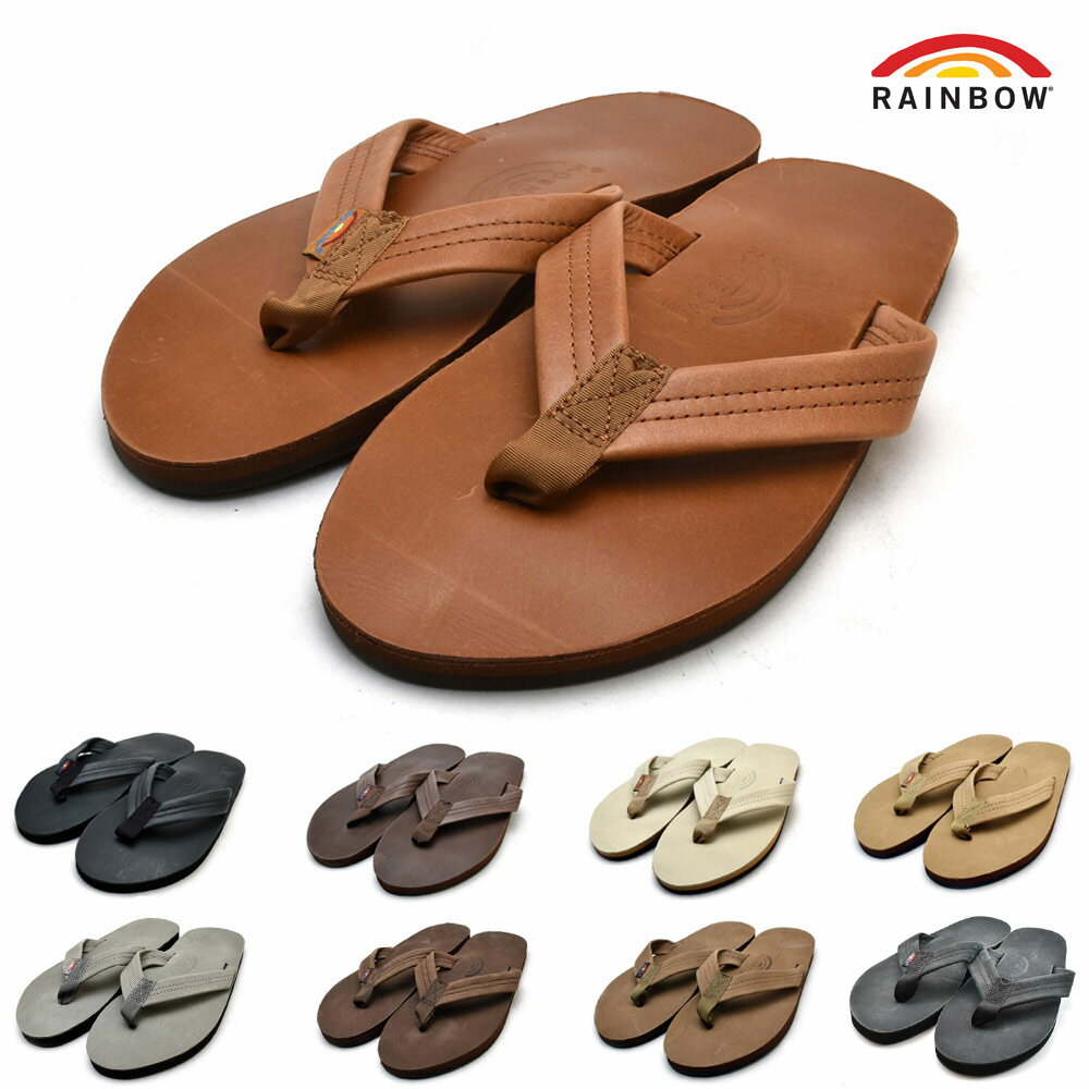 レインボーサンダルズ サンダル メンズ レインボーサンダルズ メンズ RAINBOW SANDALS シングルミッドソール クラシック 301ALTS0 レザーサンダル トング 【送料無料】