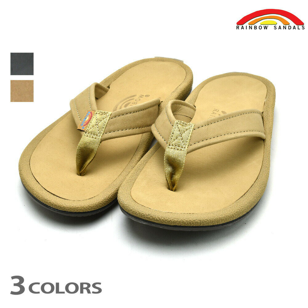 レインボーサンダルズ ビーチサンダル ナビゲーター レザーサンダル メンズ ベージュ ブラウン ブラック RAINBOW SANDALS【送料無料】のサムネイル