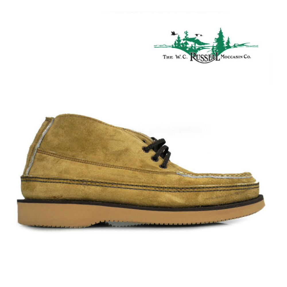 ラッセルモカシン Russell Moccasin 200-27 SPORTING CLAYS CHUKKA TAN LALAMIE SUEDE スポーティング クレイチャッカ タン ララミー スエード サンド