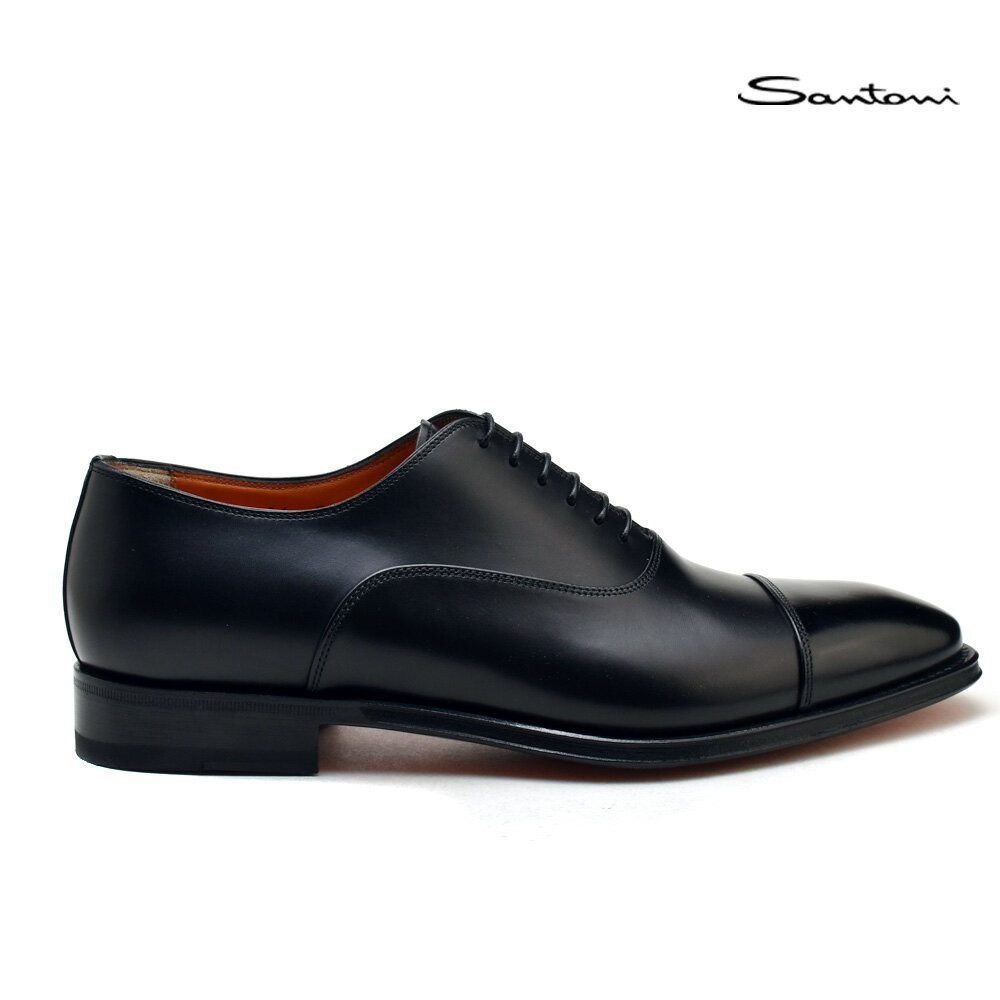 サントーニ レースアップ Santoni MCDU 06981 XB2IOENN01 ブラック ドレスシューズ 靴 メンズ 【送料無料】