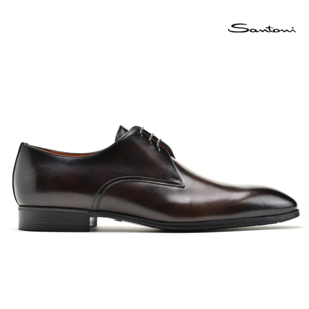 サントーニ ビジネスシューズ メンズ 【楽天スーパーSALE】サントーニ Santoni MGSI15018SMOIRYCT50 DARK BROWN レースアップシューズ ドレスシューズ ビジネスシューズ 革靴 ダークブラウン メンズ【送料無料】