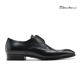 サントーニ サントーニ Santoni MGSI15018SMOIRYCN01 BLACK レースアップシューズ ドレスシューズ ビジネスシューズ 革靴 ブラック 黒 メンズ【送料無料】
