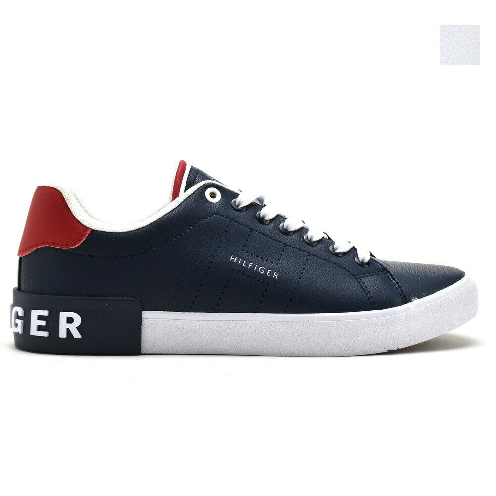 【SPECIAL SALE】トミーヒルフィガー スニーカー メンズ ローカット シューズ 靴 コートシューズ ホワイト ダークブルー 2カラー TOMMY HILFIGER REZMON【送料無料】