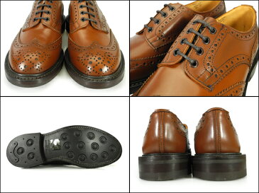 トリッカーズ バートン カントリーブーツ TRICKER'S BOURTON BROGUE SHOES 5633 BEECHNUT 5633 ダイナイトソール ブローグシューズ ビーチナット アンティーク Tricker's