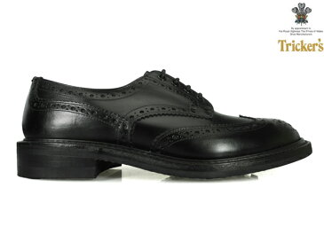 トリッカーズ バートン カントリーブーツ TRICKER'S BOURTON BROGUE SHOES 5633 BLACK BOX CALF 5633 ダイナイトソール ブローグシューズ ブラック ボックス カーフ 黒