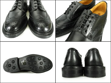 トリッカーズ バートン カントリーブーツ TRICKER'S BOURTON BROGUE SHOES 5633 BLACK BOX CALF 5633 ダイナイトソール ブローグシューズ ブラック ボックス カーフ 黒