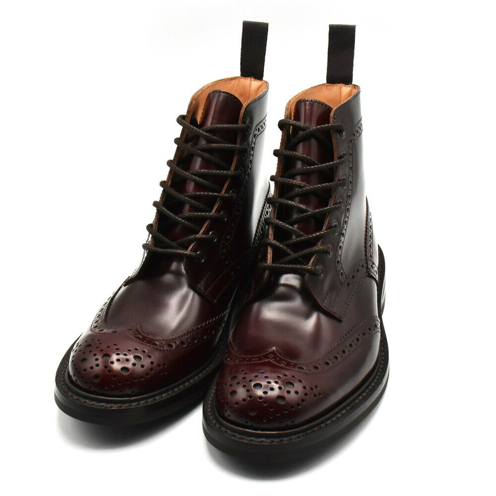 �ȥ�å����� TRICKER'S ����ȥ꡼�֡��� M2508 �⡼��ȥ� ��� �����ʥ��ȥ����� �����󥰥��å� �С�����ǥ��� Burgundy Book binder Brogue Boots������̵����