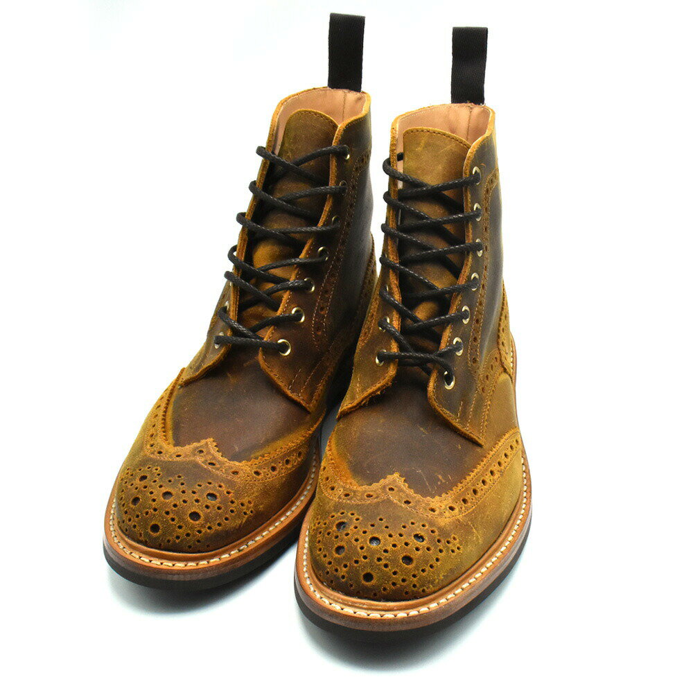 �ȥ�å����� TRICKER'S ����ȥ꡼�֡��� M2508 �⡼��ȥ� ��� �����ʥ��ȥ����� �����󥰥��å� ���塼�� Cuba Waxy Commander Brogue Boots������̵����