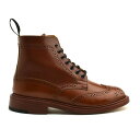 トリッカーズ カントリーブーツ レディース ダブルレザーソール ウイングチップ マロン アンティーク TRICKER 039 S L5180 COUNTRY BOOT【送料無料】