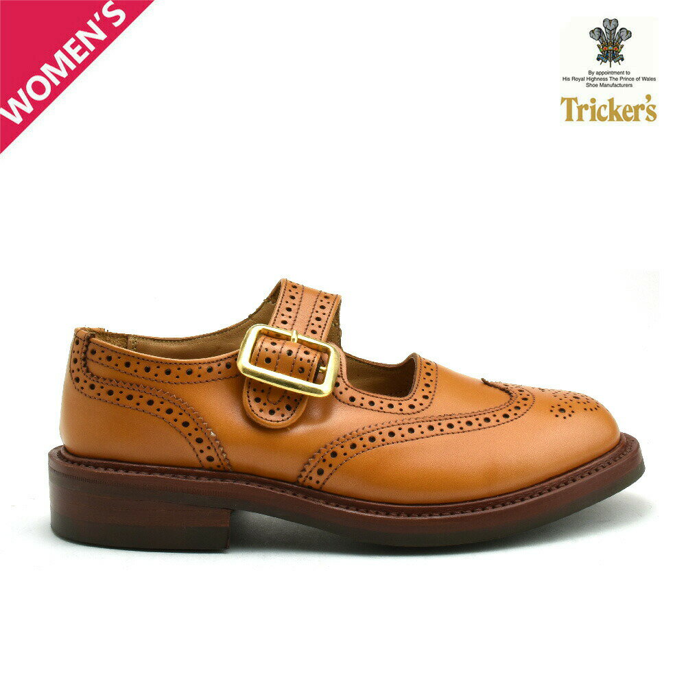 トリッカーズ レディース ウイングチップ シューズ エーコン TRICKER'S L6011 BUCKLE BROGUES SHOES ACORN