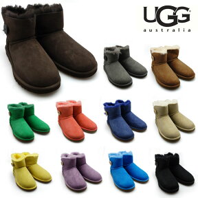 【4/25 0:00-23:59 エントリー＆楽天カードご利用でポイント4倍】アグ UGG ウィメンズ ミニ ベイリーボタン ムートンブーツ WOMENS MINI BAILEY BUTTON レディース 3352 シープスキン