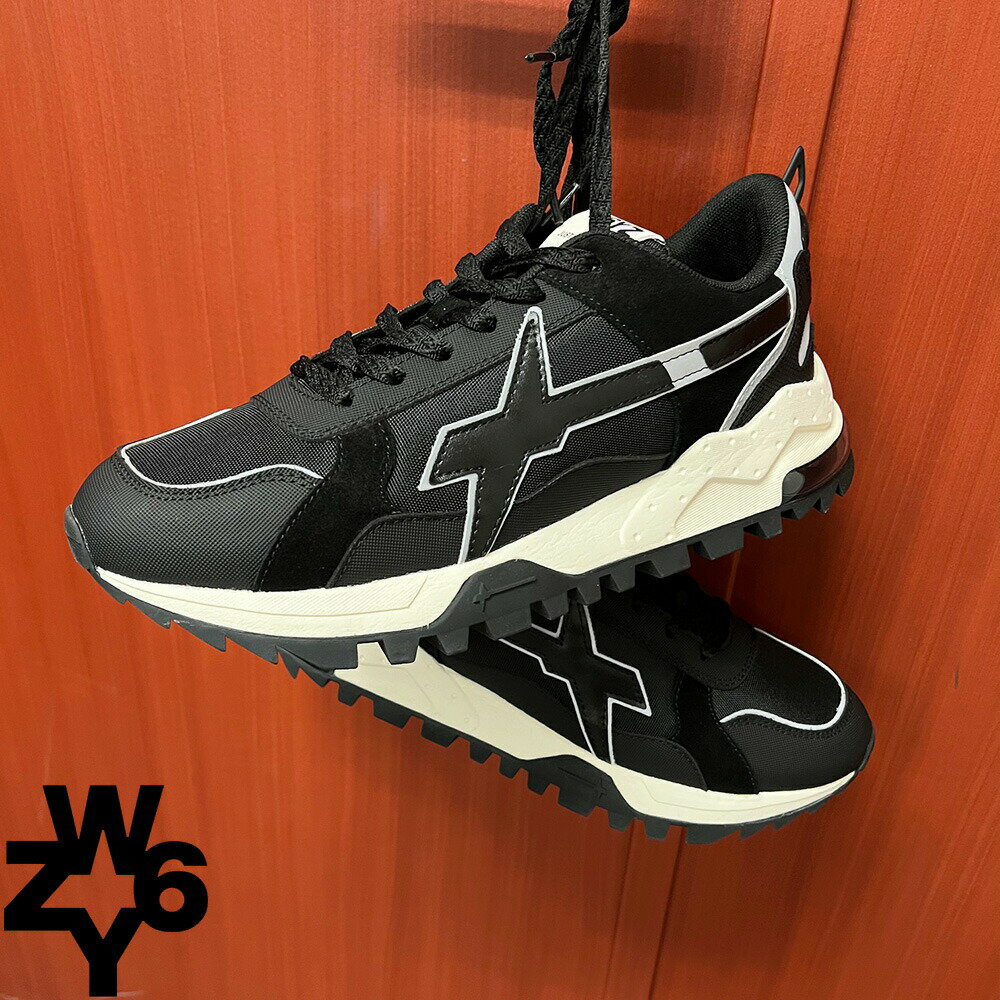 Rakuten - 【楽天スーパーSALE】ウィズ W6YZ スニーカー メンズ シューズ ローカット 靴 スエード ファブリック ブラック BREEZE【送料無料】