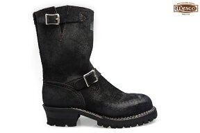 ウェスコ WESCO ENGINEER BOOTBOSS 7709100R All BLACK R/O 9inchエンジニア ブーツボス オールブラックラフアウト ワークブーツ 【送料無料】