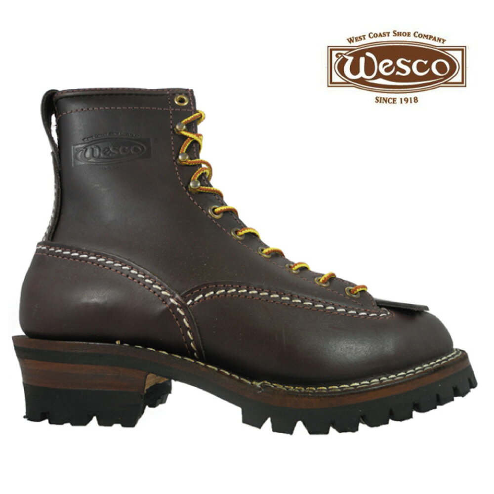 ウェスコ WESCO Custom Jobmaster BROWN 108100 Leather Height 8inch Vibram Sole ウエスコ カスタム ジョブマスター 8インチ ビブラム ソール ブラウン ワークブーツ 【送料無料】