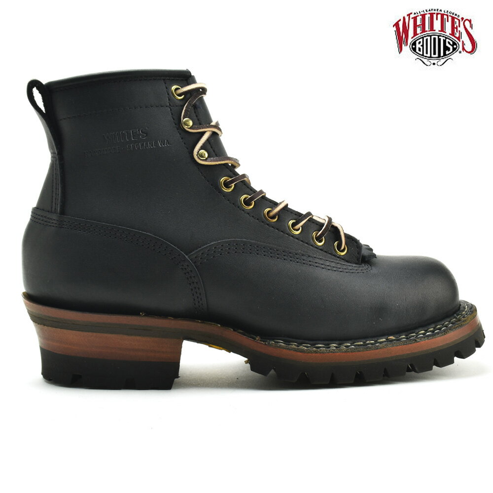 ホワイツ ブーツ スモークジャンパー White 039 s Boots 350MVLTTRT BLACK DOM SMOKE JUMPER ワークブーツ 【送料無料】